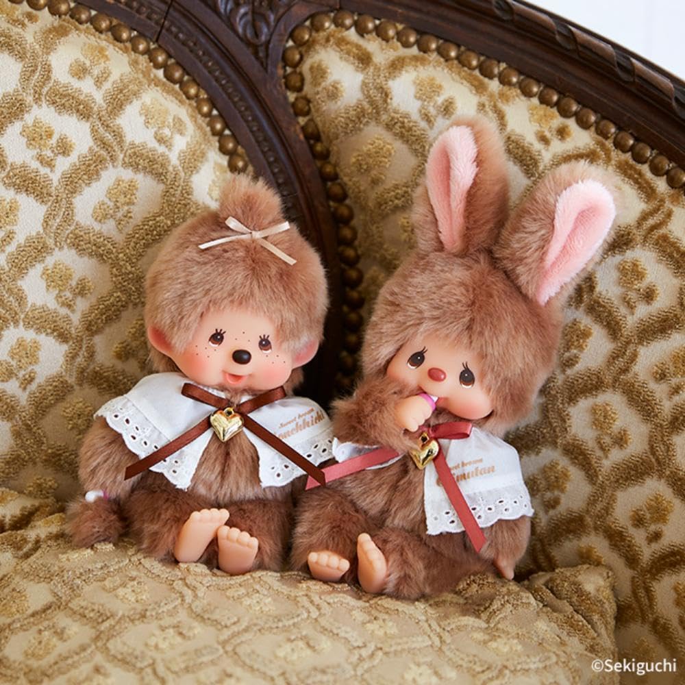 Sekiguchi Sweet Brown Series Monchhichi Small Girl 203307