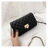 Rhombus Chain Bag, Autumn and Winter Versatile Embroidered Small Square Bag, Shoulder Messenger Bag, Mobile Phone Bag.
