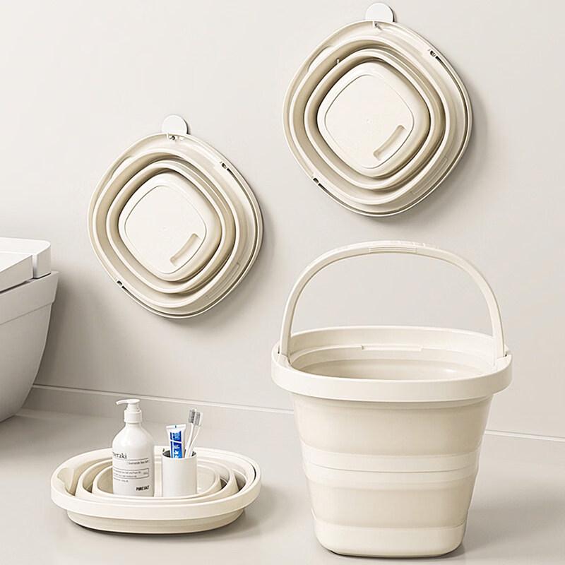 ZISIZ Silicone Folding Bucket