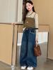 Girls' Wide-Leg Jeans: Versatile Autumn Style for Kids