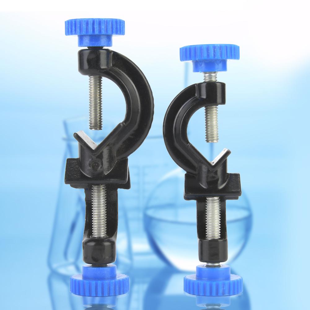 2 Pcs Aluminum Sprayed Cross Clamp Lab Stand Clamp Holder for Laboratory