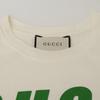 GUCCI 565806 XJAZY White Logo Blade T-Shirt tops S IvoryUsed
