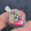 Pendente in Argento Sterling 925 con Opale Rosa Naturale Triplet 1.58" s4V14
