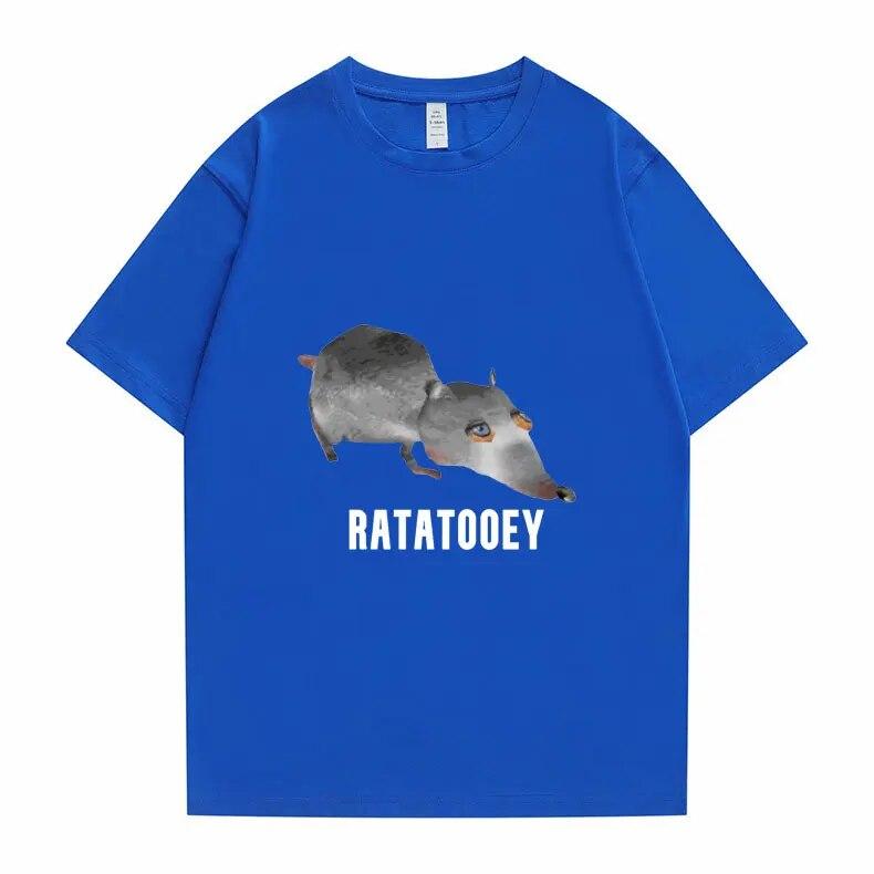 New Harajuku RATATOOEY T Shirts Funny Mouse Print Tshirt Summer Unisex Women Fashion Creative Tees Short Sleeve Unisex LooseT-shirt