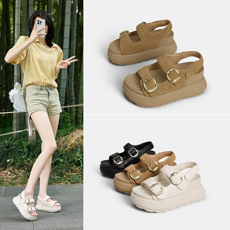 Numero articolo Muffin suola spessa rialzata cm sandali da donna estate nuovo versatile semplice e comodo open toe