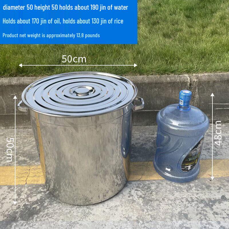 JPHZNB Stainless Steel Bucket with Lid