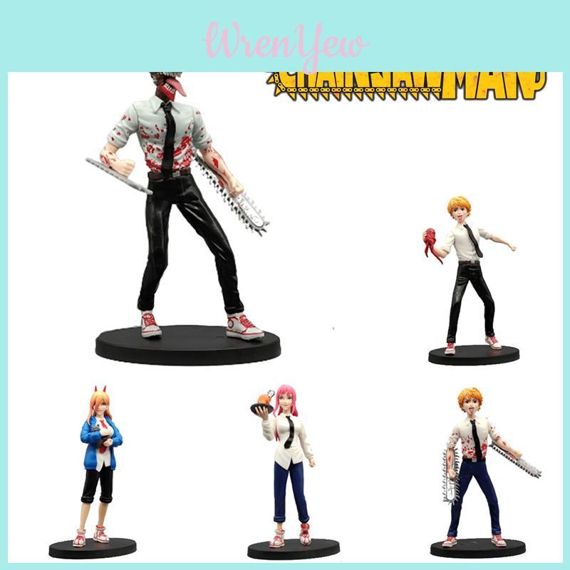 7.2in Chainsaw Man Figure Toys Denji Power Makima Model Kids Xmas Gift