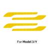 Car Sticker for Tesla Model 3/Y Diamond Reflective Sticker Door Handle Cover Protector Sticker Trim Luminous Handle