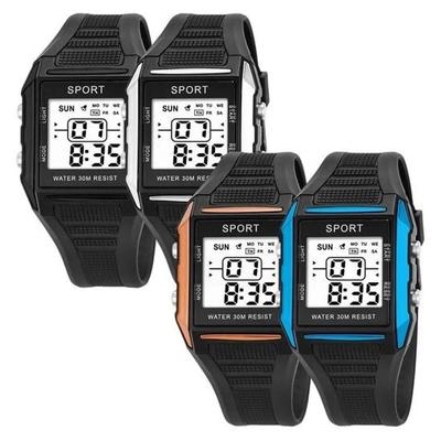 Quadratische elektronische digitale quadratische Mode Herren- und Damenarmbanduhr Herrenuhr Herrenuhr Armbanduhr