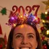 Star Tinsel 2027 New Year Headband Glitter Christmas Head Hoop  New Year's Eve Party