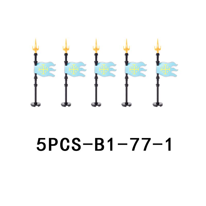 Medieval Castle Knight Figures Weapon Building Blocks Military Army Soldier Flag Shield Cloak Legion Accessories Bricks Toy Gift