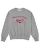 MATCHGLOBE Winter Ribbon Fleece-Lined Sweatshirt (Melange Grey)