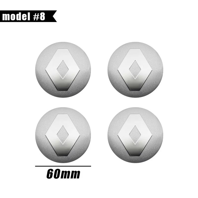 For Renault 2026 New Hub Caps 4Pcs 56mm 60mm 65mm Car Styling Wheel Center Hub Cap Badge Emblem Sticker For Renault Megane 2 Dus
