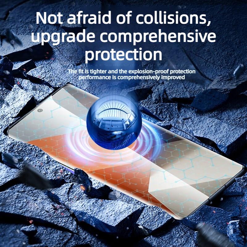 Staubfreier Gehärteter Glas HD Anti-Fingerabdruck Displayschutz für Motorola Edge 70 Fusion+ 60 Pro 50 Neo Einfache Installation Frontfolie