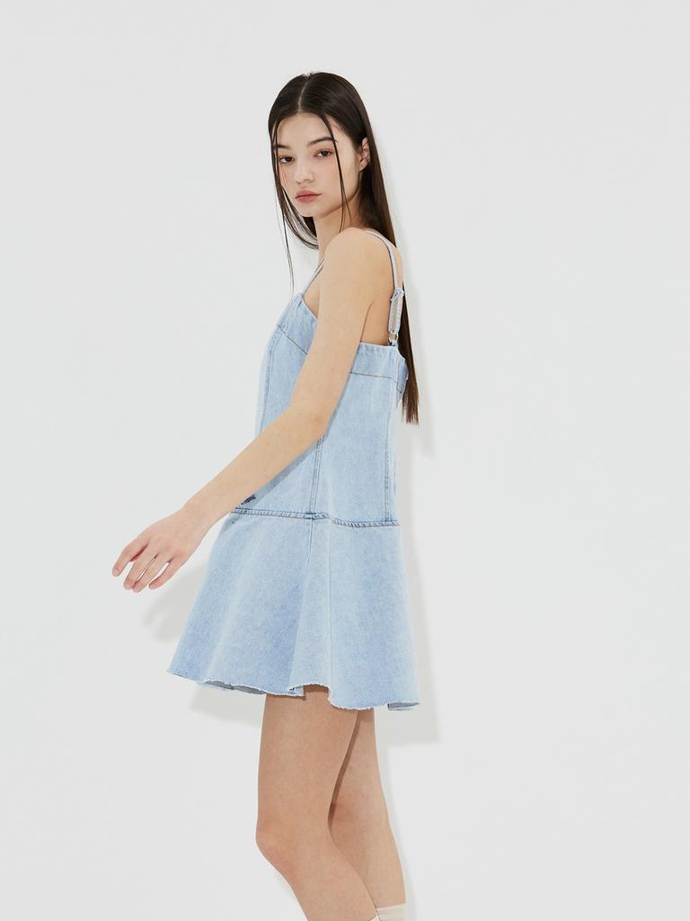 VIAROAMER Flare Denim Dress
