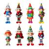 8/16/24Pcs Vintage Christmas Wooden Pendants Fantasy Christmas Tree Ornaments  Christmas party
