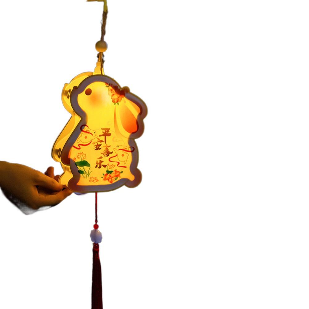 Chinese Middle Autumn Festival Lantern Paper Rabbit Lantern  Women Children