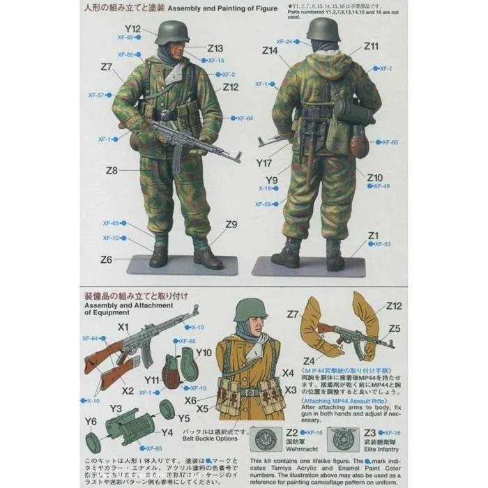 Maquette - TAMIYA - Fantassin Allemand Tenue Hiver - Echelle 1:16