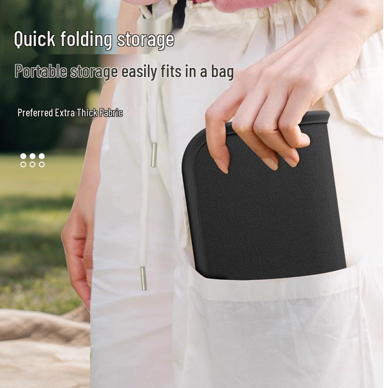 Portable Outdoor Folding Stool - Quick Fold Fishing & Camping Chair with Handbag