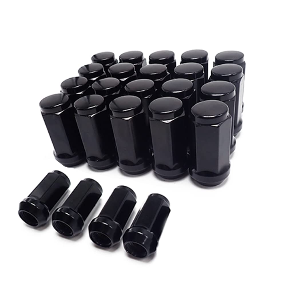 

WELLVIE Wheel M14 x Steel Long Black or for and Car Custom Nuts Nuts, P1.5 Nuts, 24-Pack, 19HEX, Silver, Escalade, Suburban, Tahoe, Yukon, Cadillac, чёрный