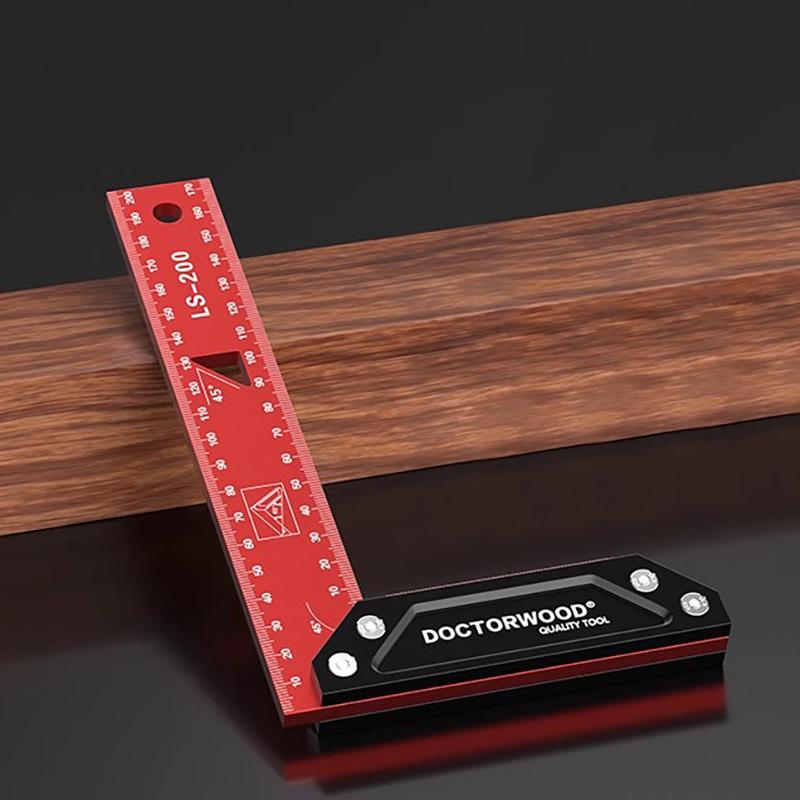 Multi-Angle Measuring Ruler, Carpenter Square, Combination Framing Square, 45/90 Degrees, L Square for Recise Measuring Drawing