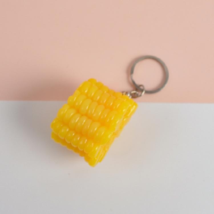 4 Pcs Simulation Food Keychain Decorative Keychain Hot Dog Pendant Hanging Ornaments Bag Charm Decorations Car Key Chain