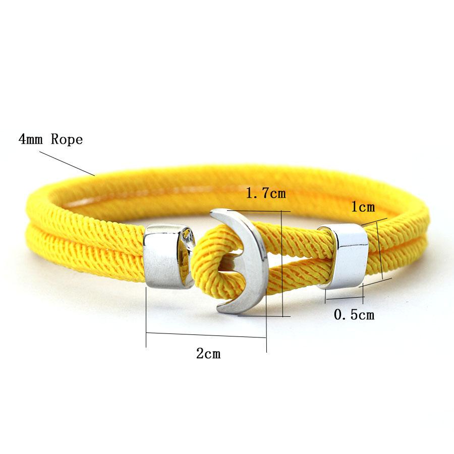 Brățară String Marină pentru Bărbați Strat Dublu Coardă Milano Brățară Nautică Pentru Hombre Ancora Piraților Brazalete Accesorii
