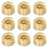 Set of 9 Guitar Knobs Bass Control Knobs ABS Texture for Easy Replacement and Volumes Adjustment In Electric Instruments