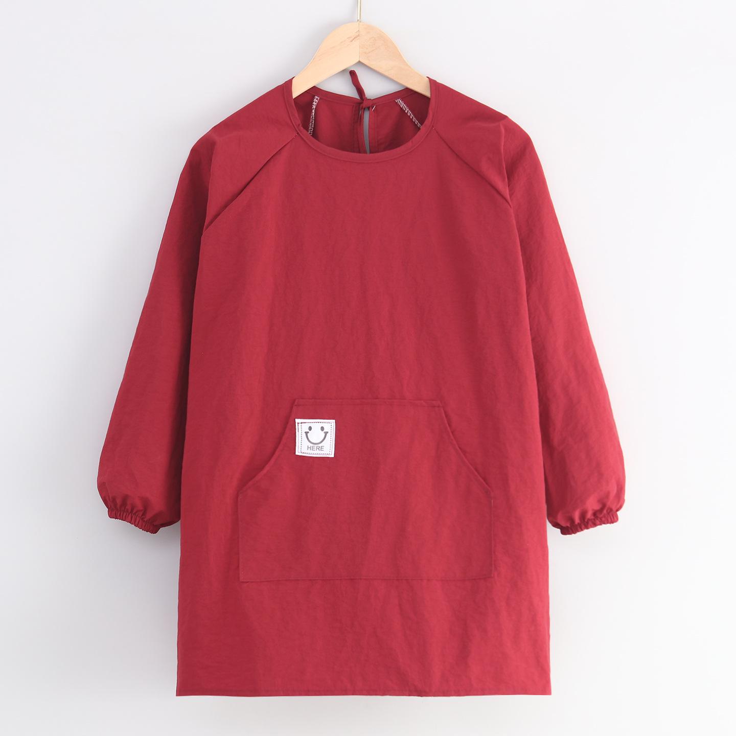Blouse et Tablier de Peinture Imperméables pour Enfants - Maternelle XL (Height 120-140 cm) rouge