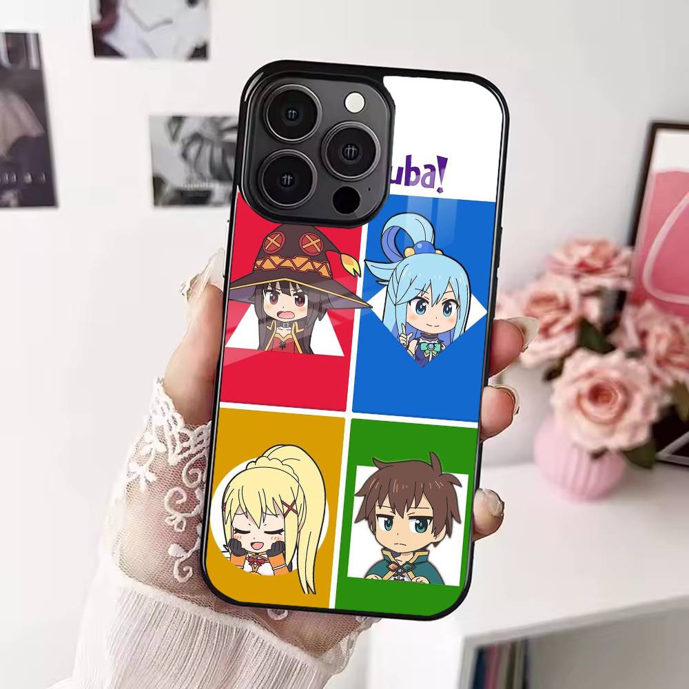 K-Kono Subarashii Sekai ni Shukufuku Phone Case For iPhone 17,16,15,14,13,12,Plus,Pro,Max For Magsafe Magnetic Wireless Charge