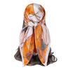 Silk Imitation Head Scarf 90x90cm Silk Scarves Trendy Hair Scarf Headband  for Women