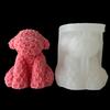 Rose Series Animal Aromatherapy Candle Silicone Mold Diy Rabbit Bear Handmade Soap Dripping Plaster Decoration Mold