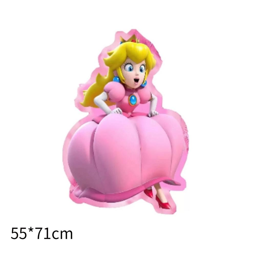 10pcs Princess Peach Birthday Party Decorations Game Theme for Kids Party