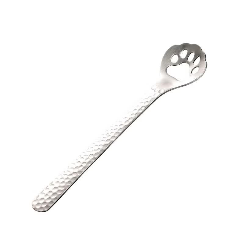 Qian Xing 304 Stainless Steel Cat Paw Hammered Stirring Spoons