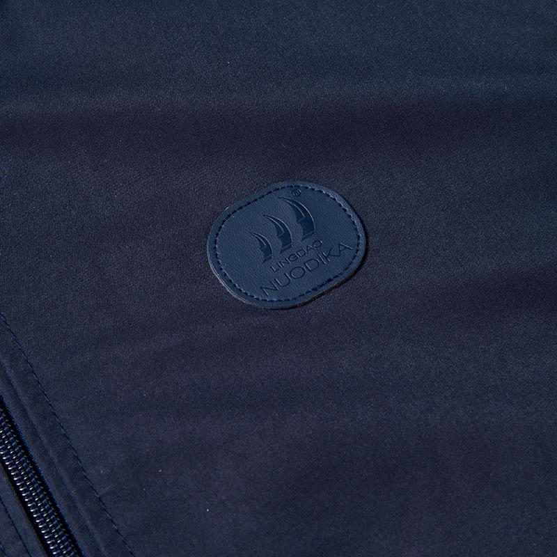 Men's Spring/Autumn Cotton Baseball Collar Jacket - Middle-Aged, Business Casual Dad's Coat