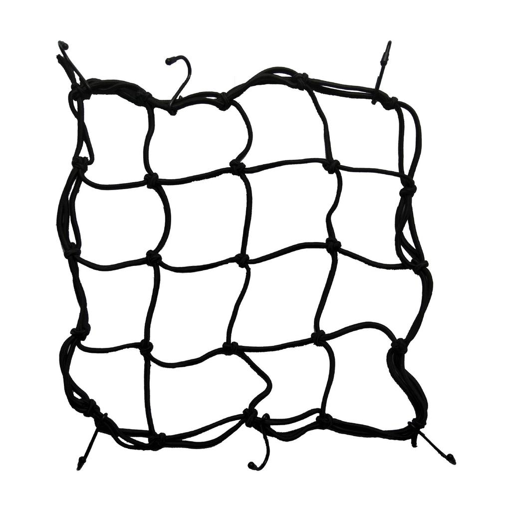 30x30 Motorcycle Electric Luggage & Helmet Elastic Net - Anti-Debris and Secure Binding Strap