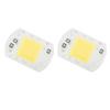2 Pcs LED COB Chip High Power Driverless Integrated SMD Lamp Beads Light Efficient Flip COB Lamp Bead Cold Light 20W