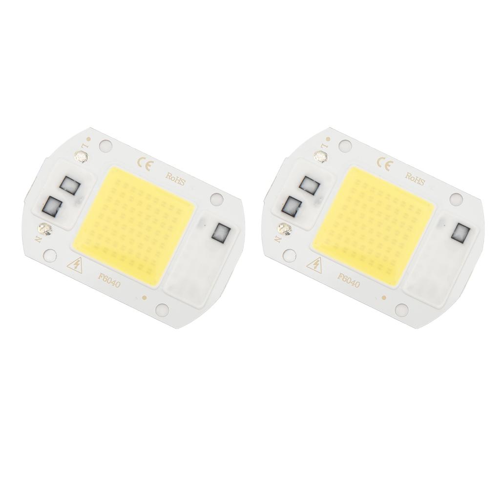 2 szt. LED COB Chip Wysokiej Mocy Bezsterownikowy Zintegrowany SMD Koraliki Lampy Światło Wydajne Flip Koralik Lampy COB Zimne Światło 20W