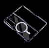 Applicable to Samsung zflip6 mobile phone case magnetic suction ZFold6 all-inclusive anti-drop folding screen transparent acrylic protective case