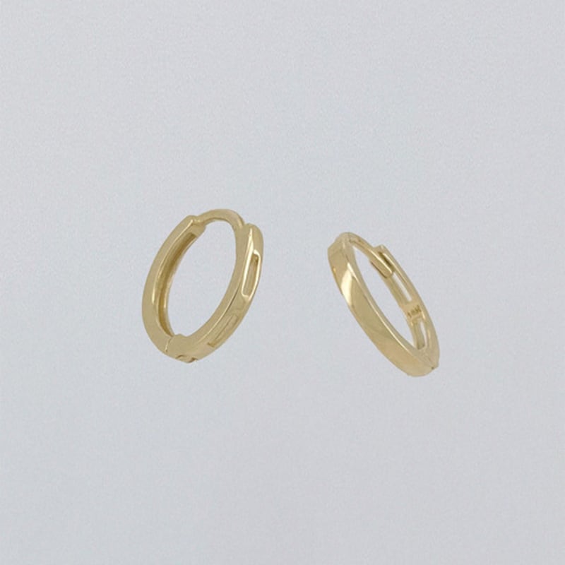youngglow 14k basic one touch ring earrings