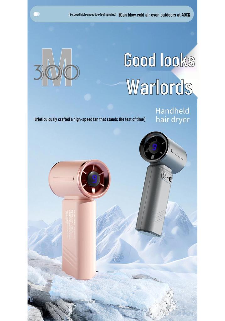 Portable Handheld Turbine Mini Fan with Semiconductor Ice Cooling