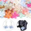 10Pcs Irregular Flower Acrylic Beads Dual Color Flower Spacer Beads Charms Bead Caps For Jewelry Making Diy Bracelet Necklace