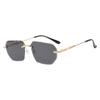 Frameless Rimless Sunglasses Square Driving Eyewear Retro Men Sunglasses  Female