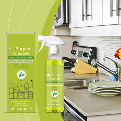 Effiziente Dekontamination Mehrflächenreiniger Küche Sanitär Fliese Metall Universal Schnelltrocknend Geringe Rückstände, Zum Reinigen von Ölflecken Reinigungsflüssigkeit 120ml