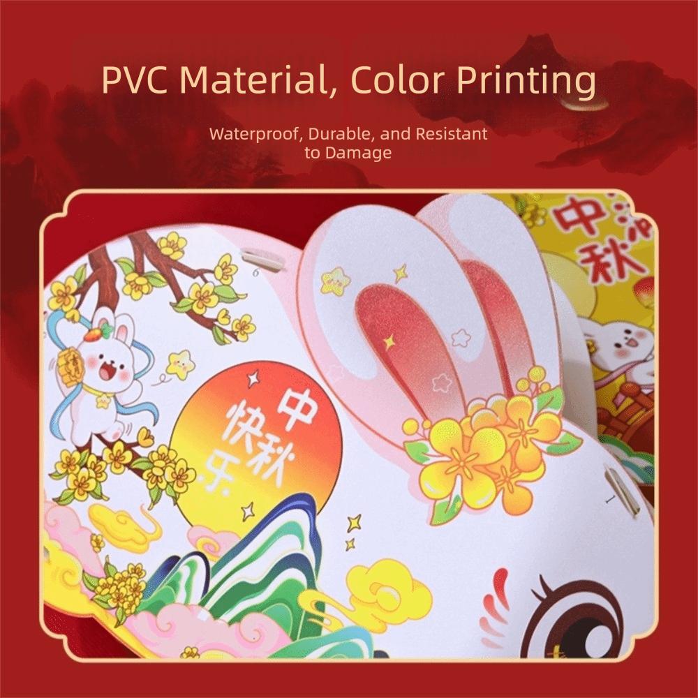 Glowing Mid-Autumn Festival Lantern Cartoon Lantern DIY Material Package Rabbit Lanterns  Gifts
