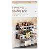 Gun Gray Kitchen Storage Rack Seasoning Rack Free Storage Can Wall Mounted Multifunctional Seasoning Rack