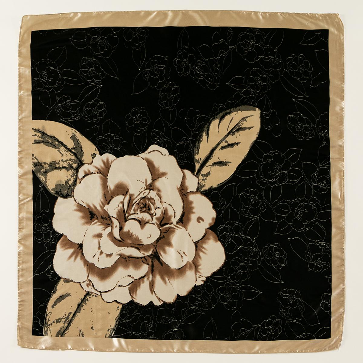 

90*90см Квадратный шарф из атласного шелка Женский модный платок на шею, голову/для волос Бандана Носовой платок Цветочный принт Головной платок