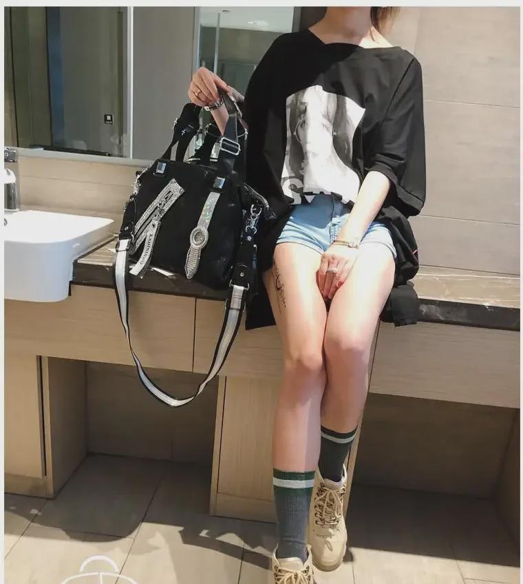 Geantă de mână pentru femei, la modă, în stil occidental, cu diamante, 2023 - geantă versatilă de tip tote, umăr și messenger