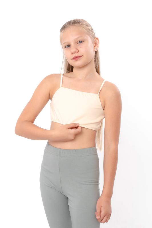 Confezione da 3 Top Reggiseno Basici Monocolore da Ragazza, Qualsiasi Stagione 6067-052-pak3