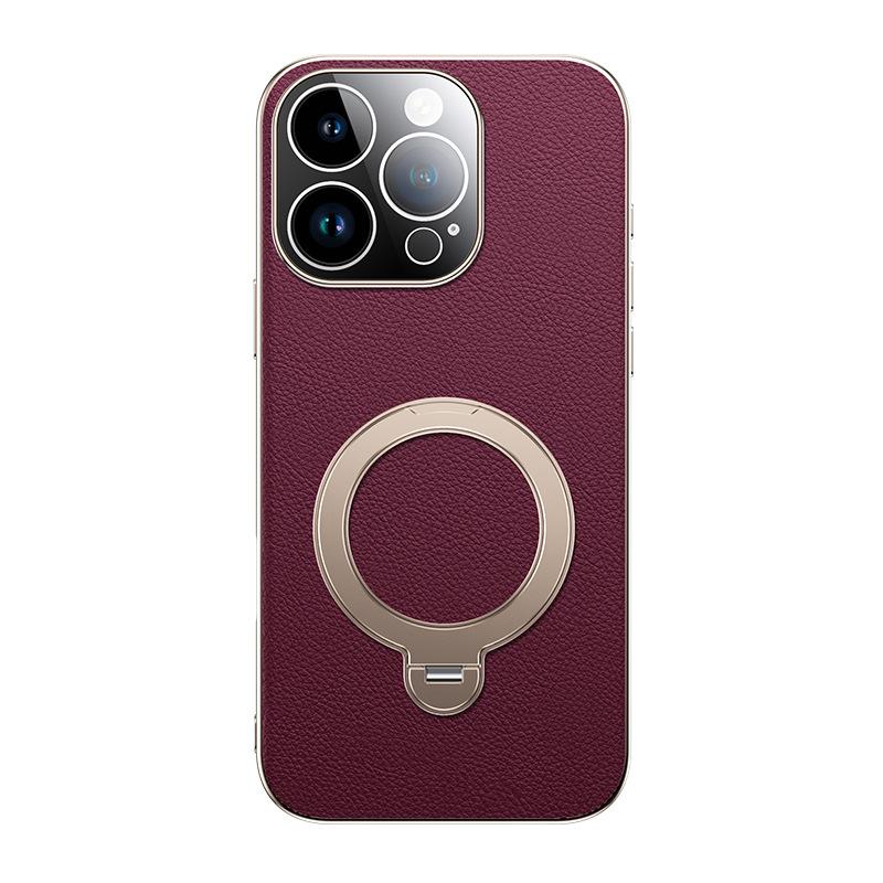 Applicable To Apple 11 Mobile Phone Case New Magnetic Suction iPhone11ProMax Rotating Ring Bracket Anti-drop 11pro